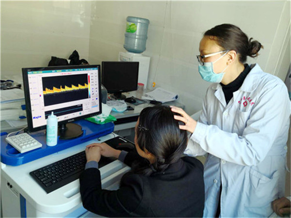 四川甘孜巴塘縣人民醫院經顱多普勒檢測過程